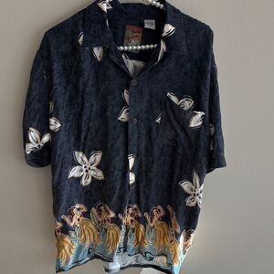 Vintage Pineapple Connection Hawaiian Shirt medium